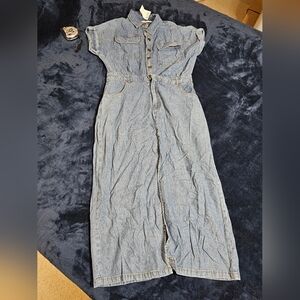 Given Kale womens Jean dress size M 8/10 NWOT